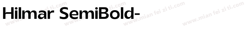 Hilmar SemiBold字体转换